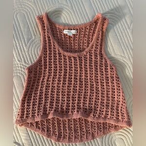 SALE🌟 Aeropostale Pink Crochet Knit Top
